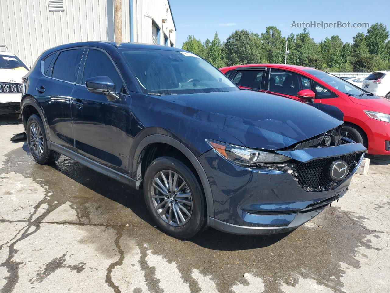 2019 Mazda Cx-5 Touring Blue vin: JM3KFACM6K0688009