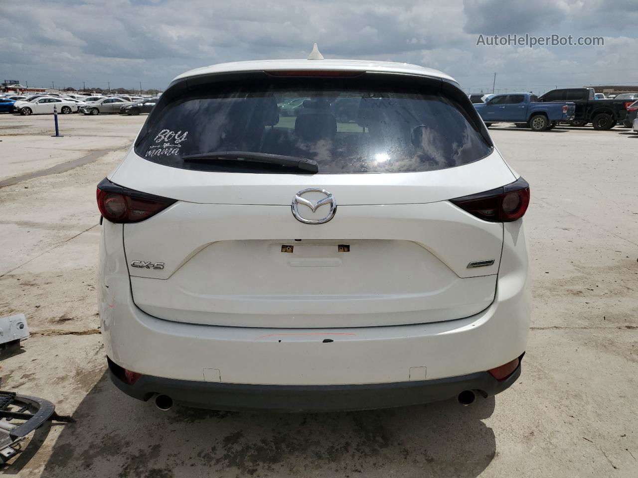 2019 Mazda Cx-5 Touring White vin: JM3KFACM6K1547855