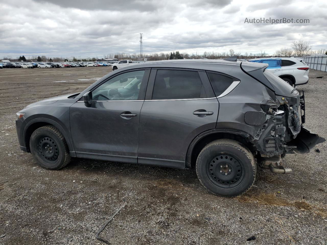 2019 Mazda Cx-5 Touring Gray vin: JM3KFACM6K1555356