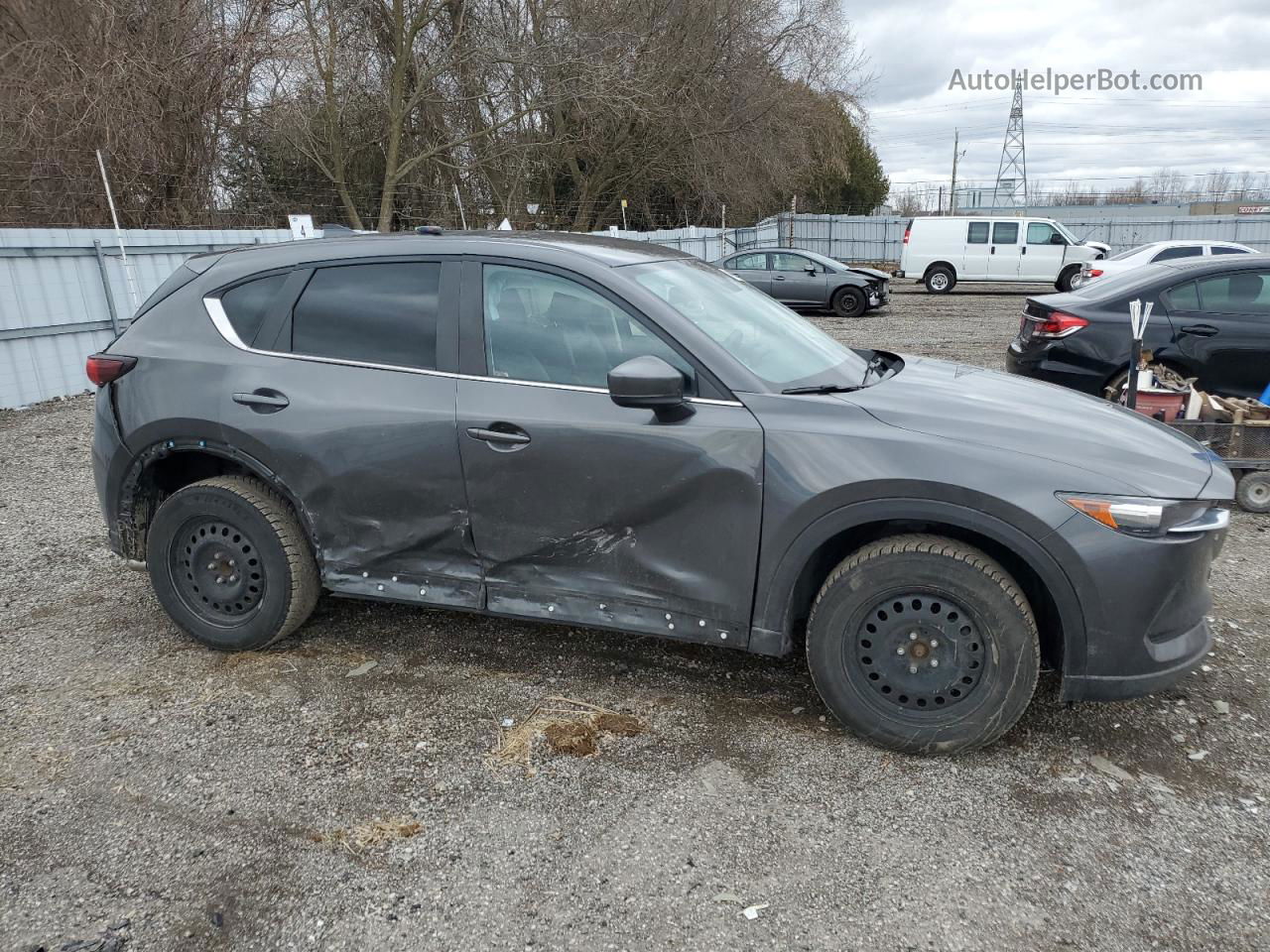 2019 Mazda Cx-5 Touring Gray vin: JM3KFACM6K1555356