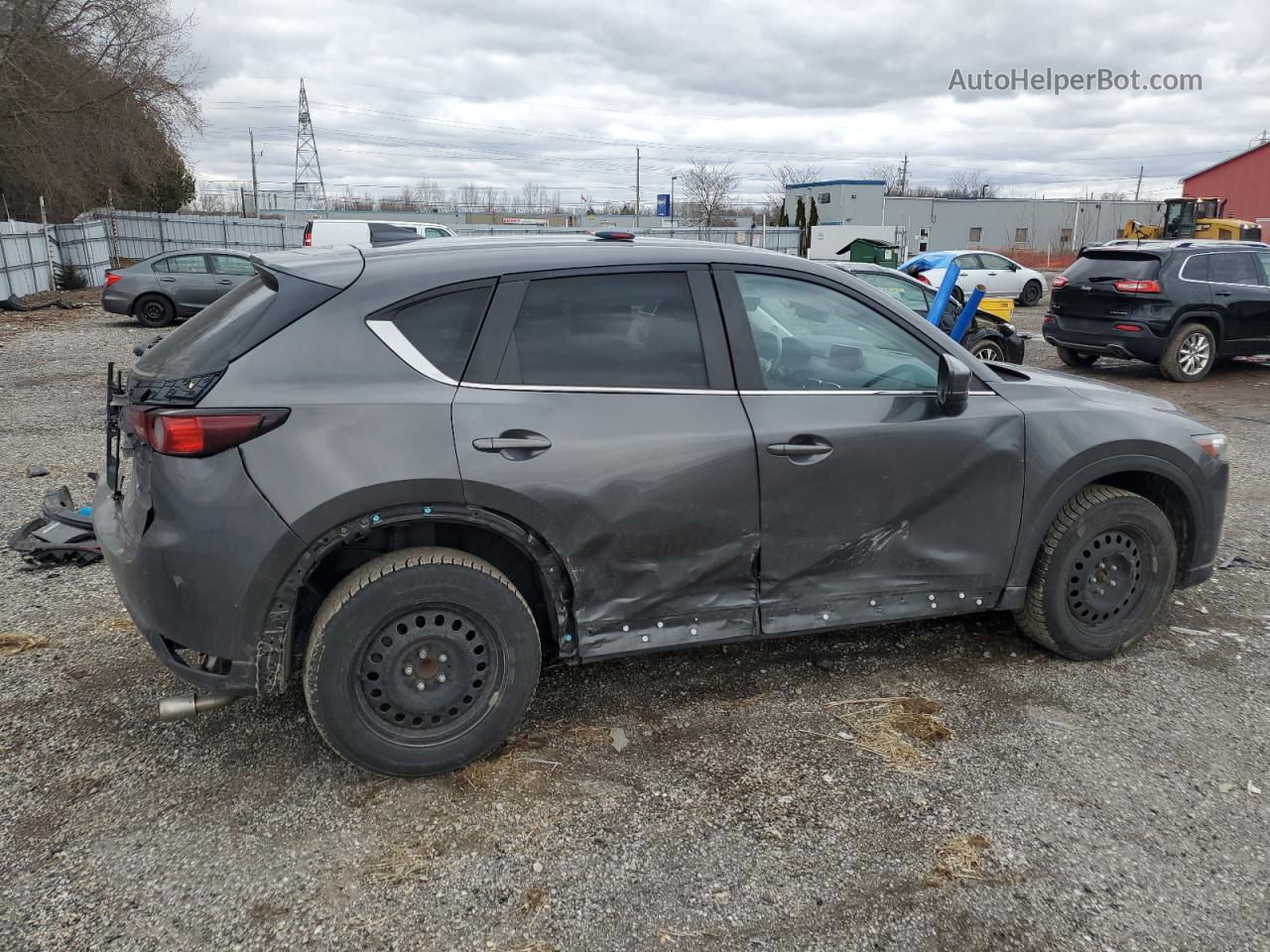 2019 Mazda Cx-5 Touring Gray vin: JM3KFACM6K1555356