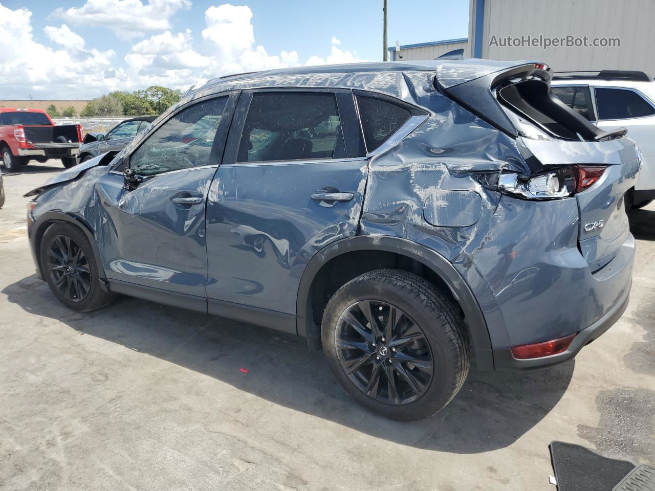 2021 Mazda Cx-5 Touring Blue vin: JM3KFACM6M0393107