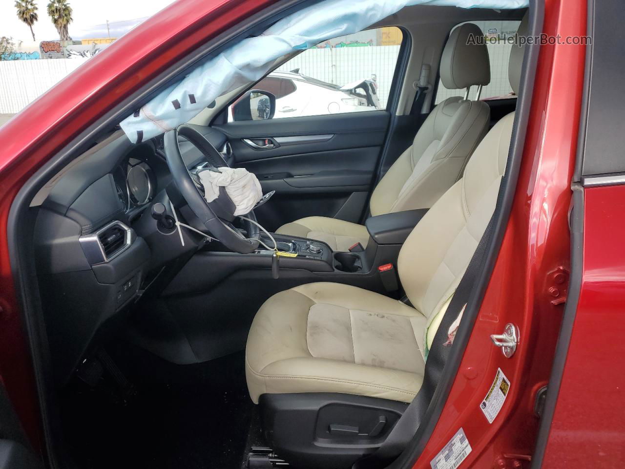 2019 Mazda Cx-5 Touring Red vin: JM3KFACM7K1590603
