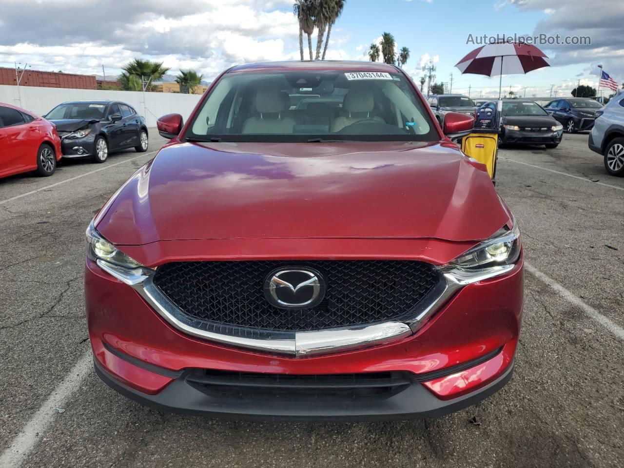 2019 Mazda Cx-5 Touring Red vin: JM3KFACM7K1590603