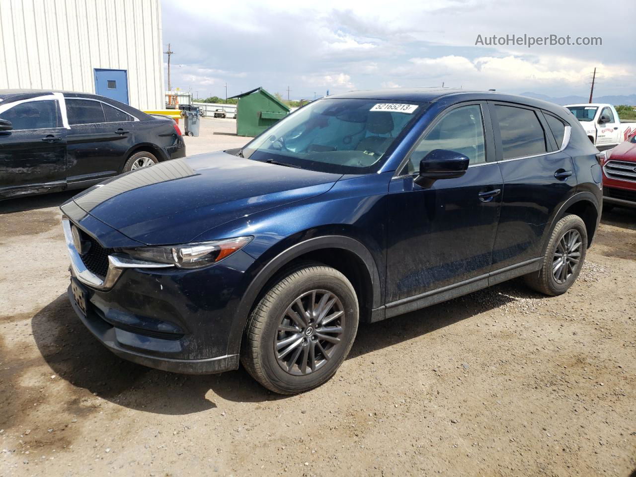 2021 Mazda Cx-5 Touring Blue vin: JM3KFACM7M0316052