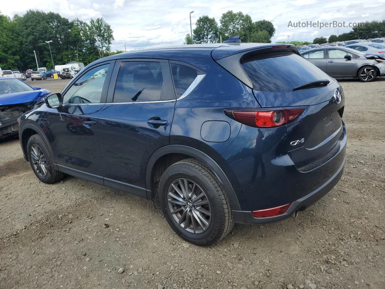 2021 Mazda Cx-5 Touring Blue vin: JM3KFACM7M0328153