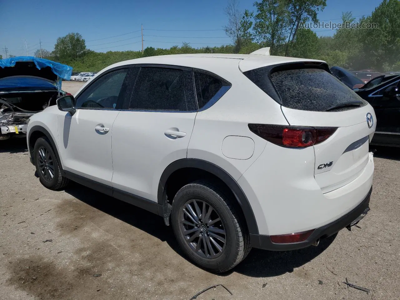 2019 Mazda Cx-5 Touring White vin: JM3KFACM8K0646456