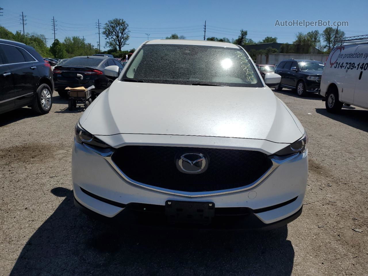 2019 Mazda Cx-5 Touring White vin: JM3KFACM8K0646456