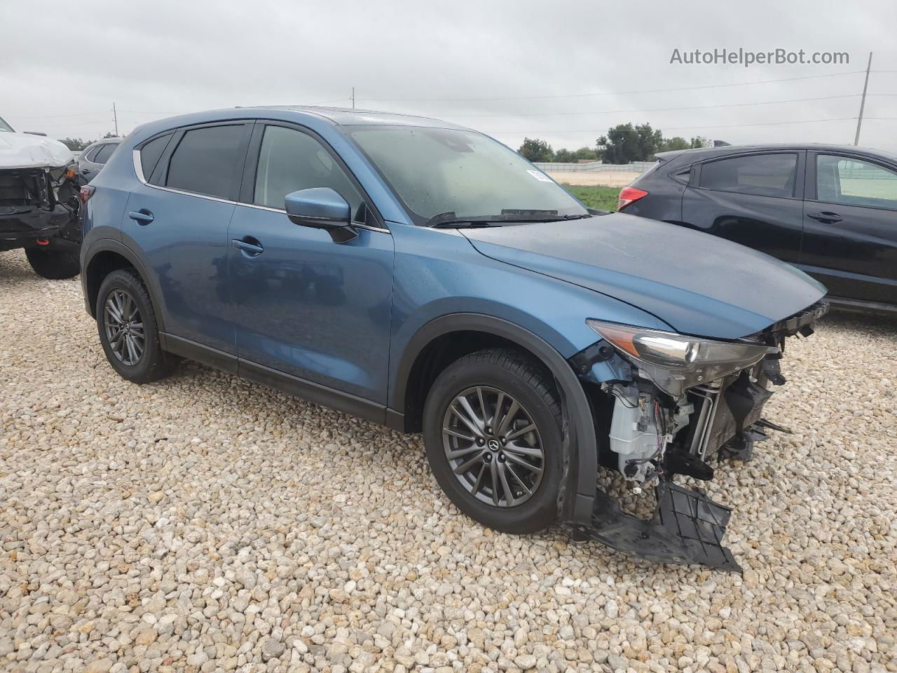 2019 Mazda Cx-5 Touring Синий vin: JM3KFACM8K1500147