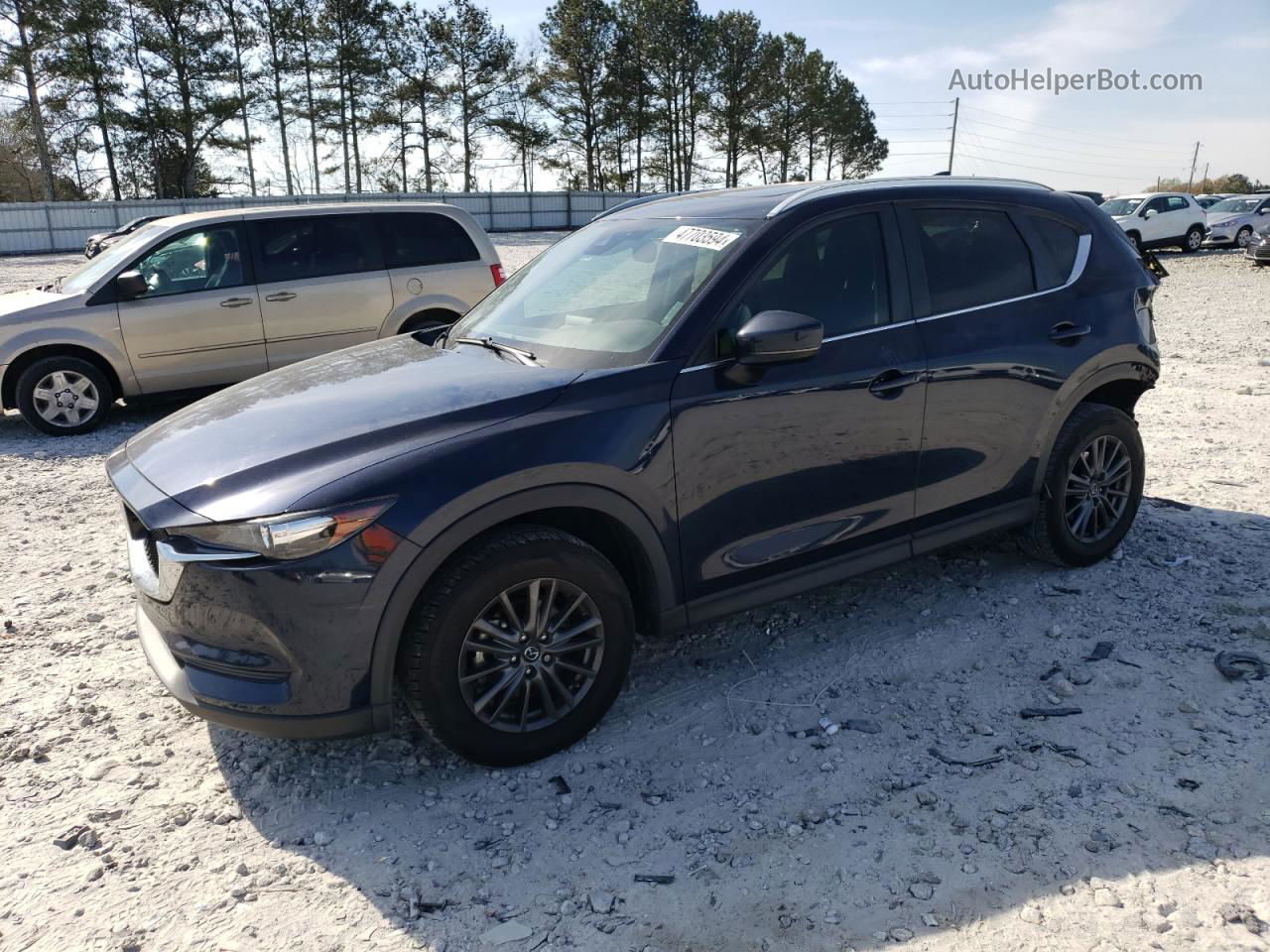 2019 Mazda Cx-5 Touring Синий vin: JM3KFACM8K1601186