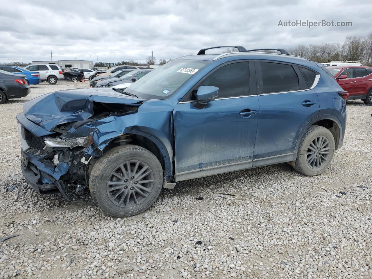 2019 Mazda Cx-5 Touring Blue vin: JM3KFACM8K1639386