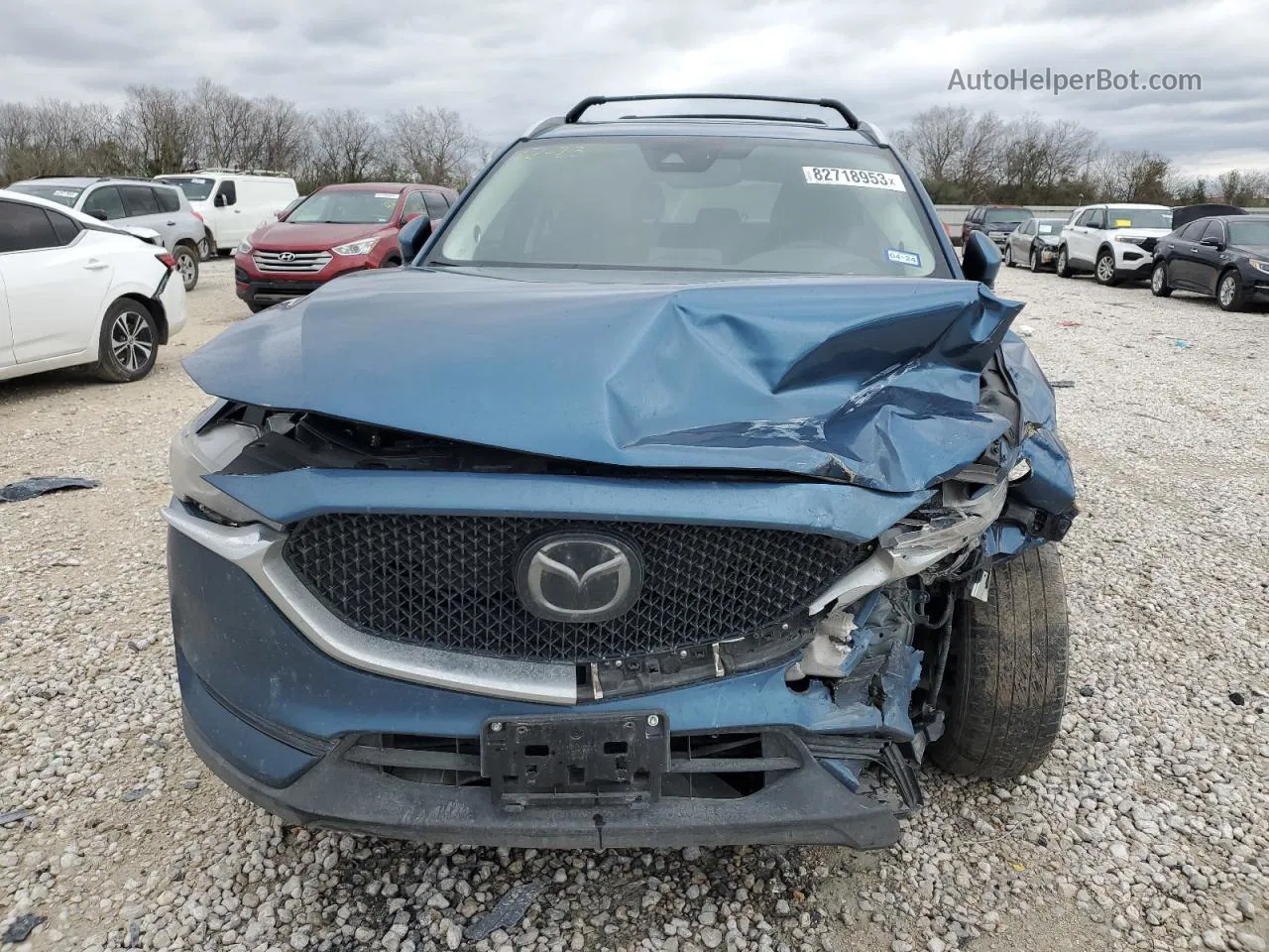 2019 Mazda Cx-5 Touring Blue vin: JM3KFACM8K1639386