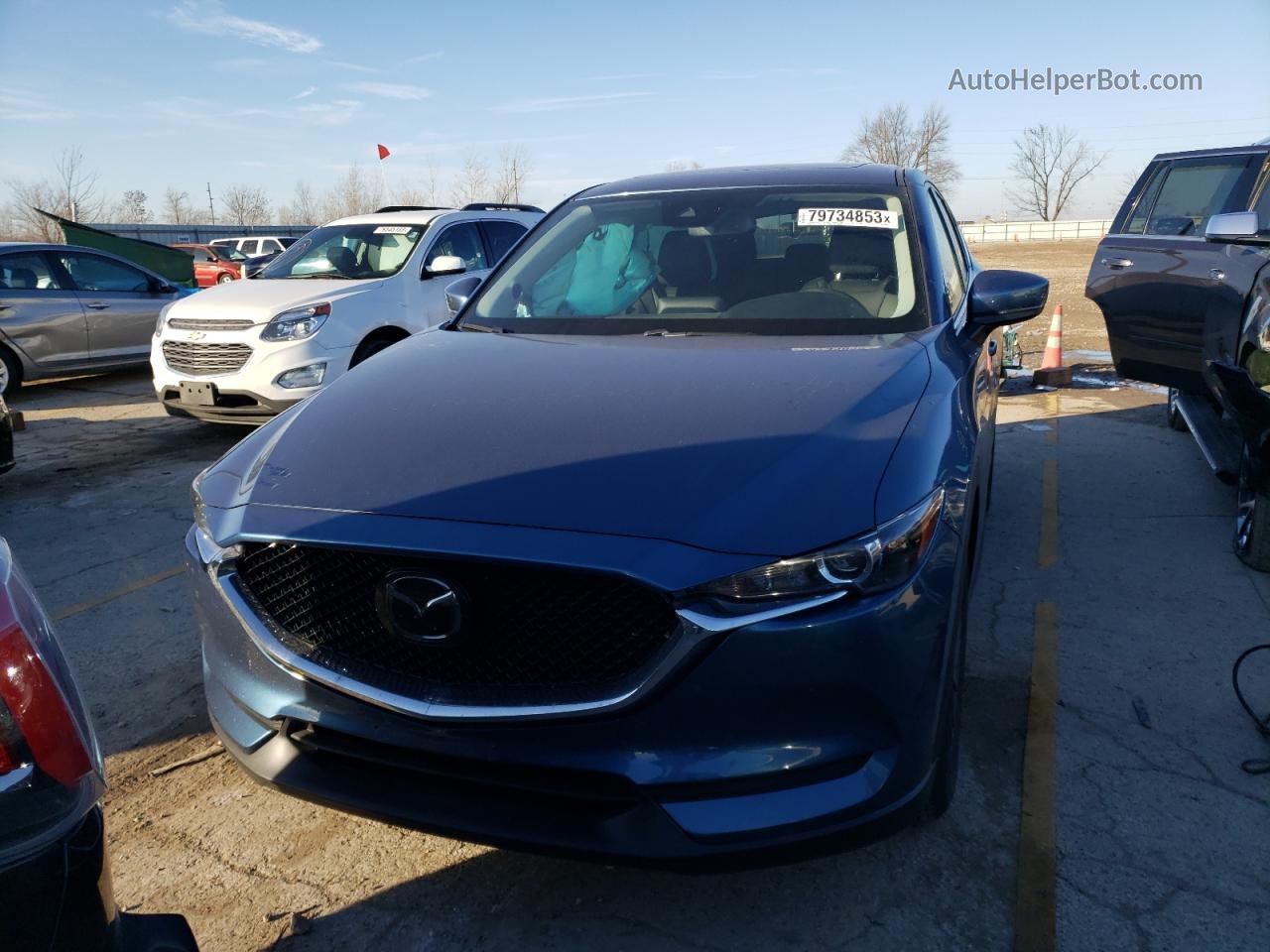 2019 Mazda Cx-5 Touring Blue vin: JM3KFACMXK1620807