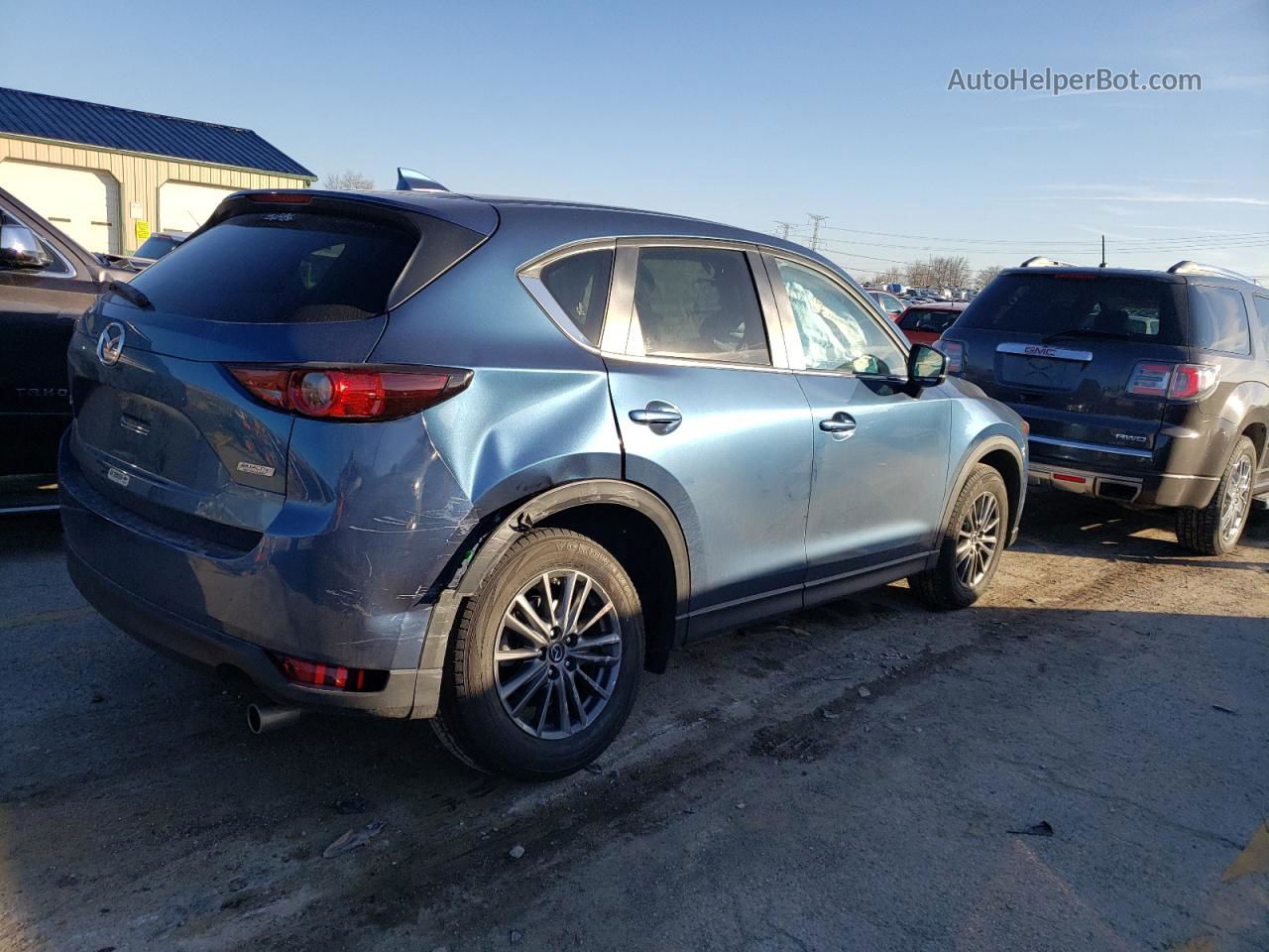 2019 Mazda Cx-5 Touring Blue vin: JM3KFACMXK1620807