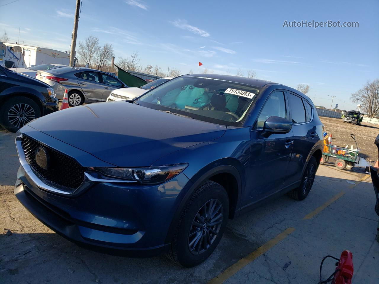 2019 Mazda Cx-5 Touring Blue vin: JM3KFACMXK1620807