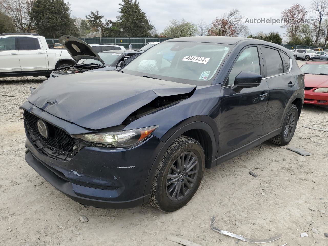 2021 Mazda Cx-5 Touring Blue vin: JM3KFACMXM0327627