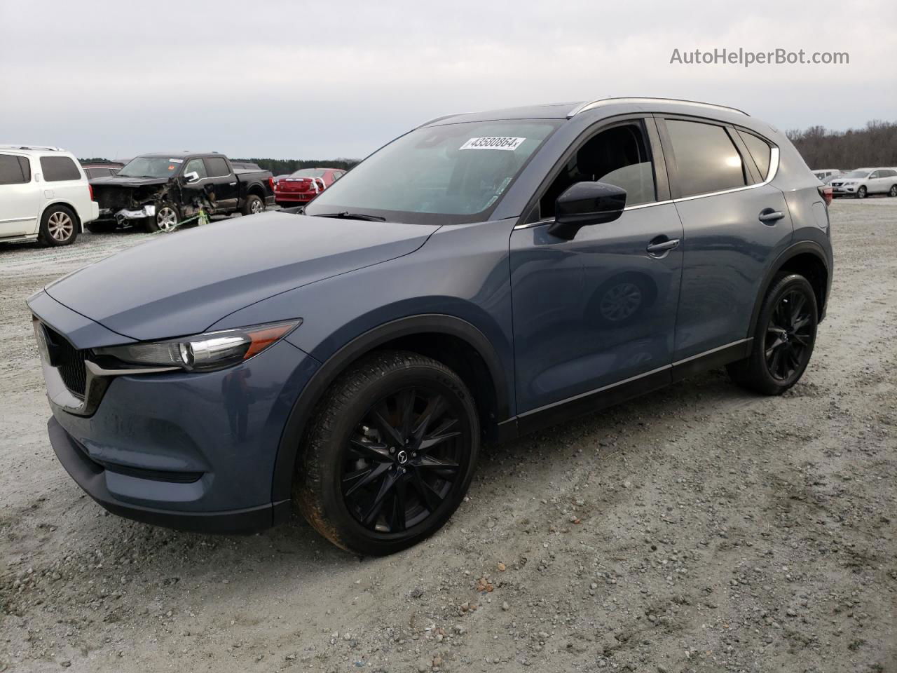 2021 Mazda Cx-5 Touring Blue vin: JM3KFACMXM0336148