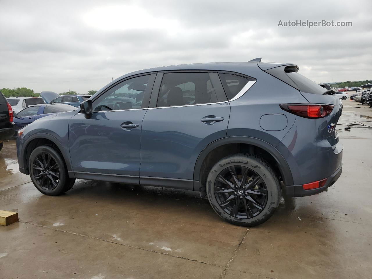 2021 Mazda Cx-5 Touring Blue vin: JM3KFACMXM0423158