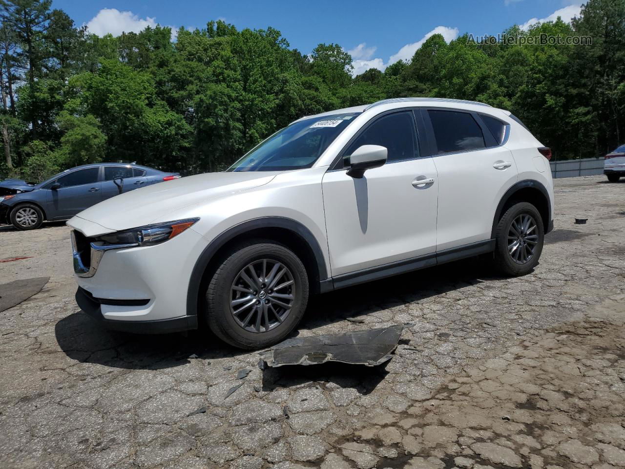 2021 Mazda Cx-5 Touring White vin: JM3KFACMXM1322051