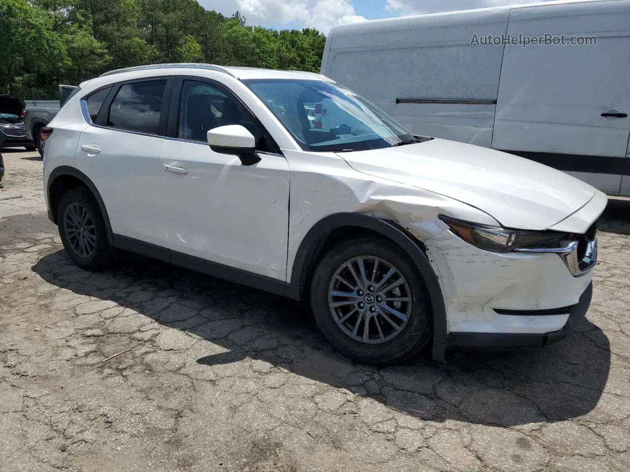 2021 Mazda Cx-5 Touring White vin: JM3KFACMXM1322051