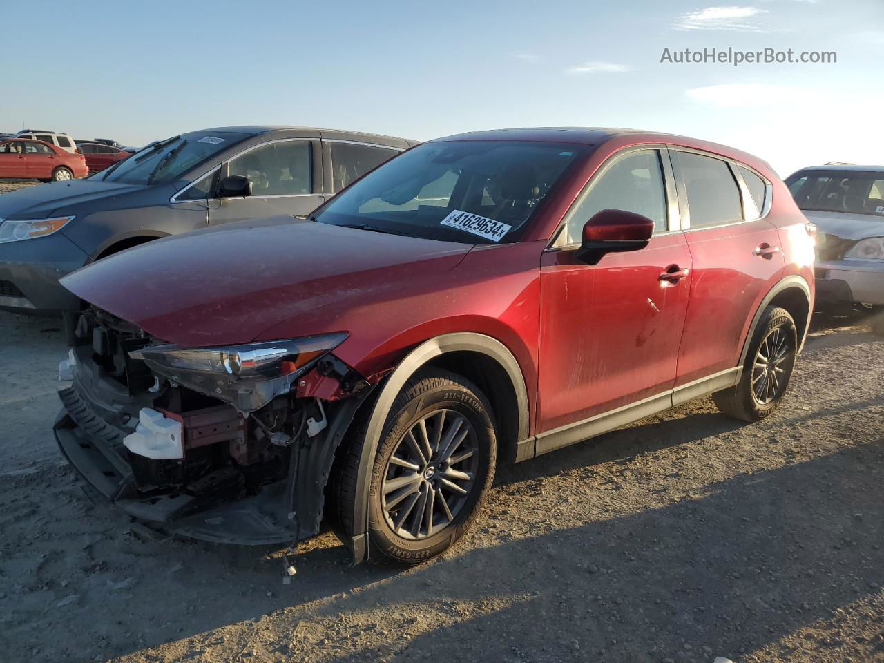 2021 Mazda Cx-5 Touring Burgundy vin: JM3KFACMXM1327475