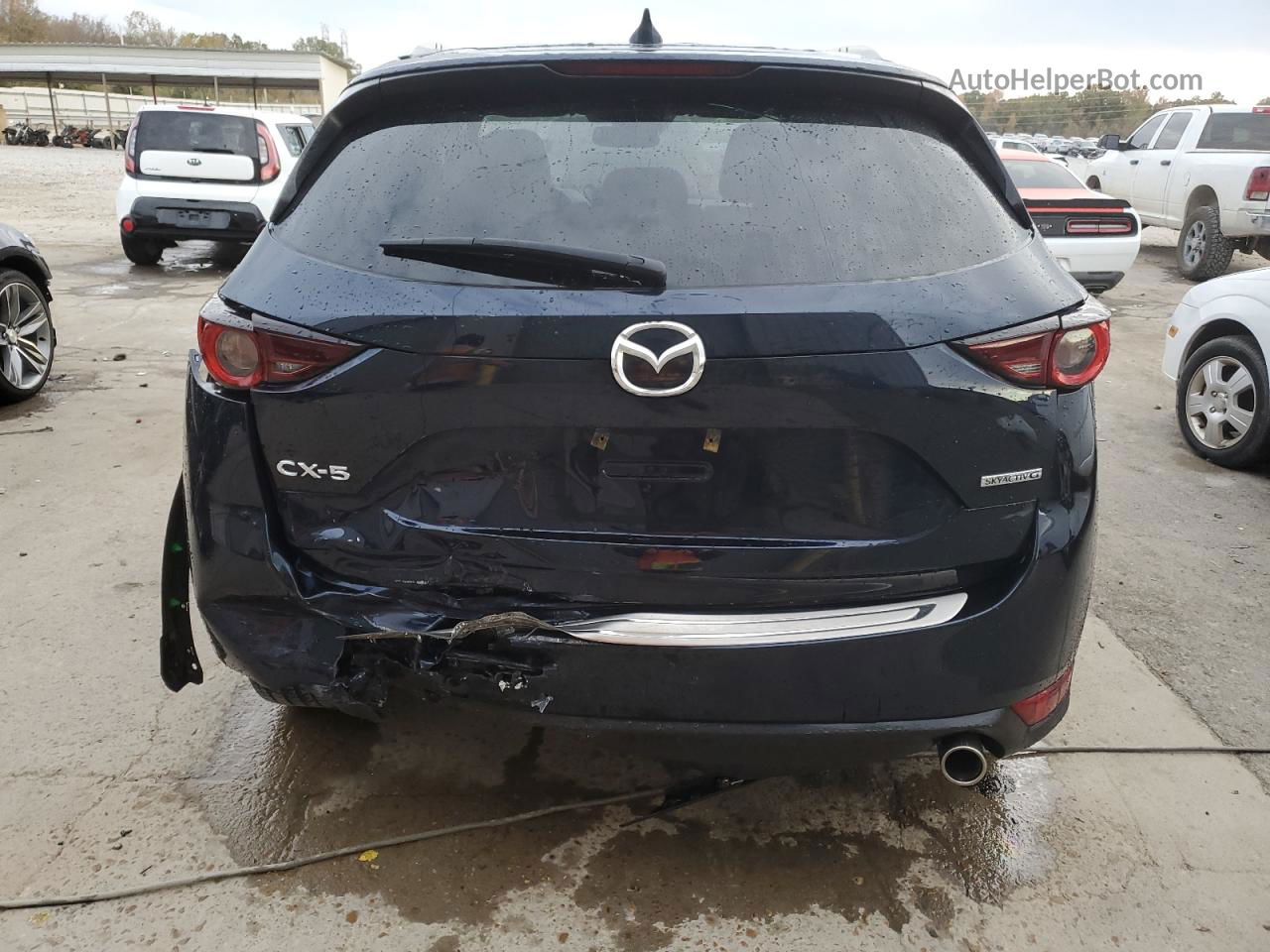 2021 Mazda Cx-5 Touring Blue vin: JM3KFACMXM1330621