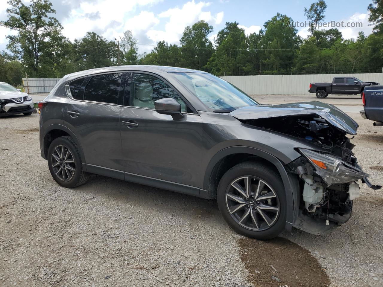 2017 Mazda Cx-5 Grand Touring Gray vin: JM3KFADL0H0131630