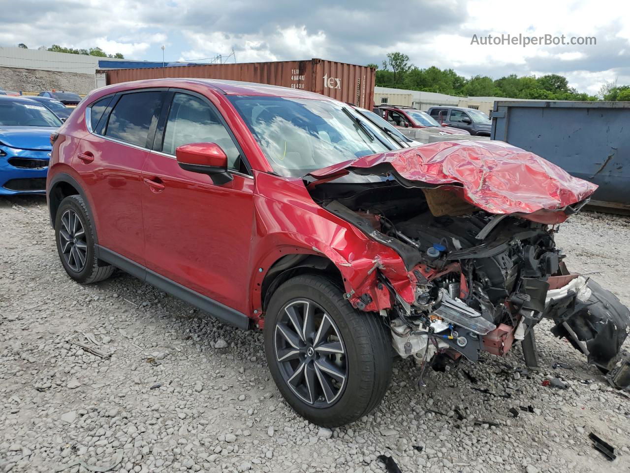 2017 Mazda Cx-5 Grand Touring Red vin: JM3KFADL1H0161185