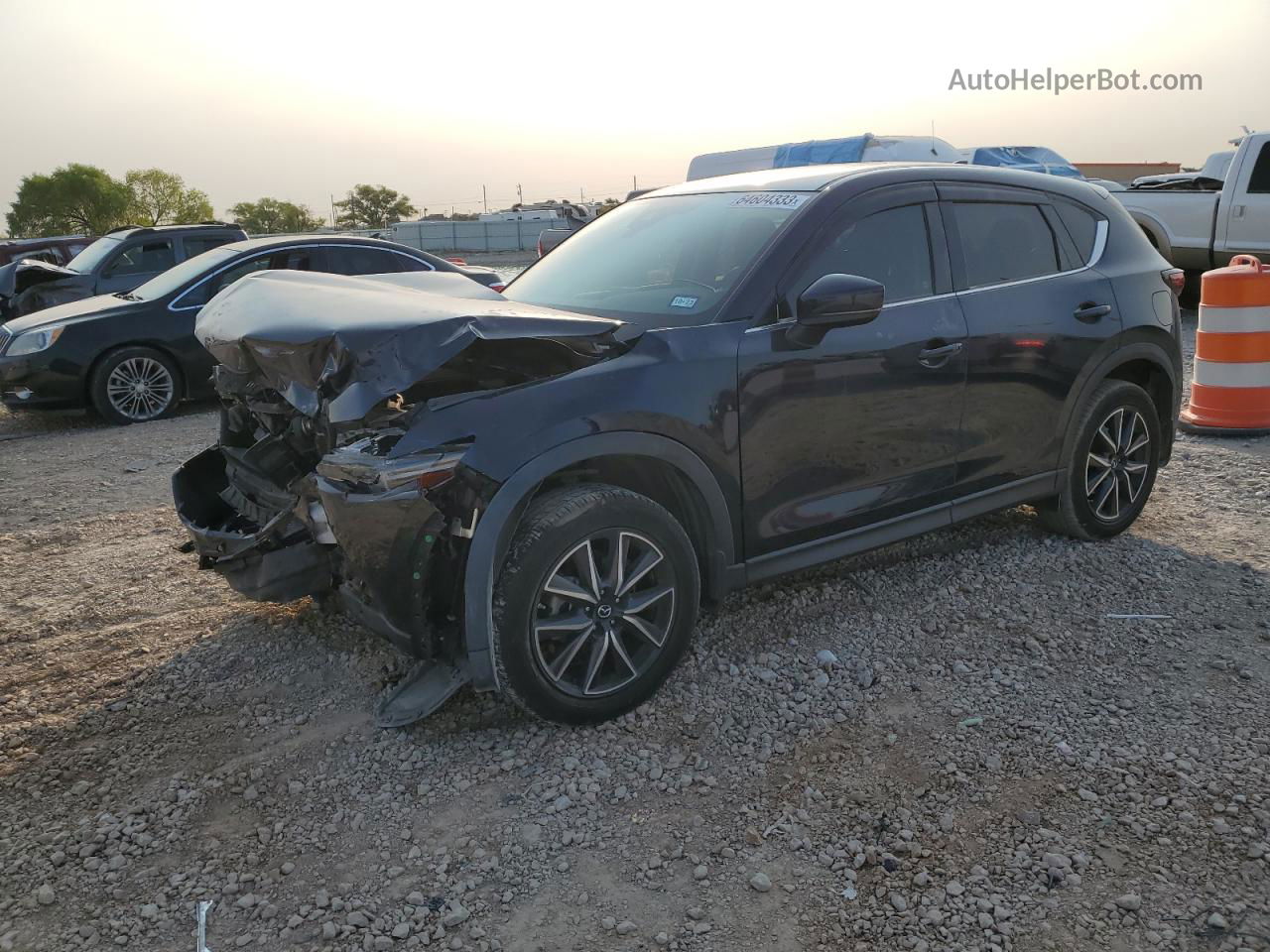 2017 Mazda Cx-5 Grand Touring Blue vin: JM3KFADL2H0158912