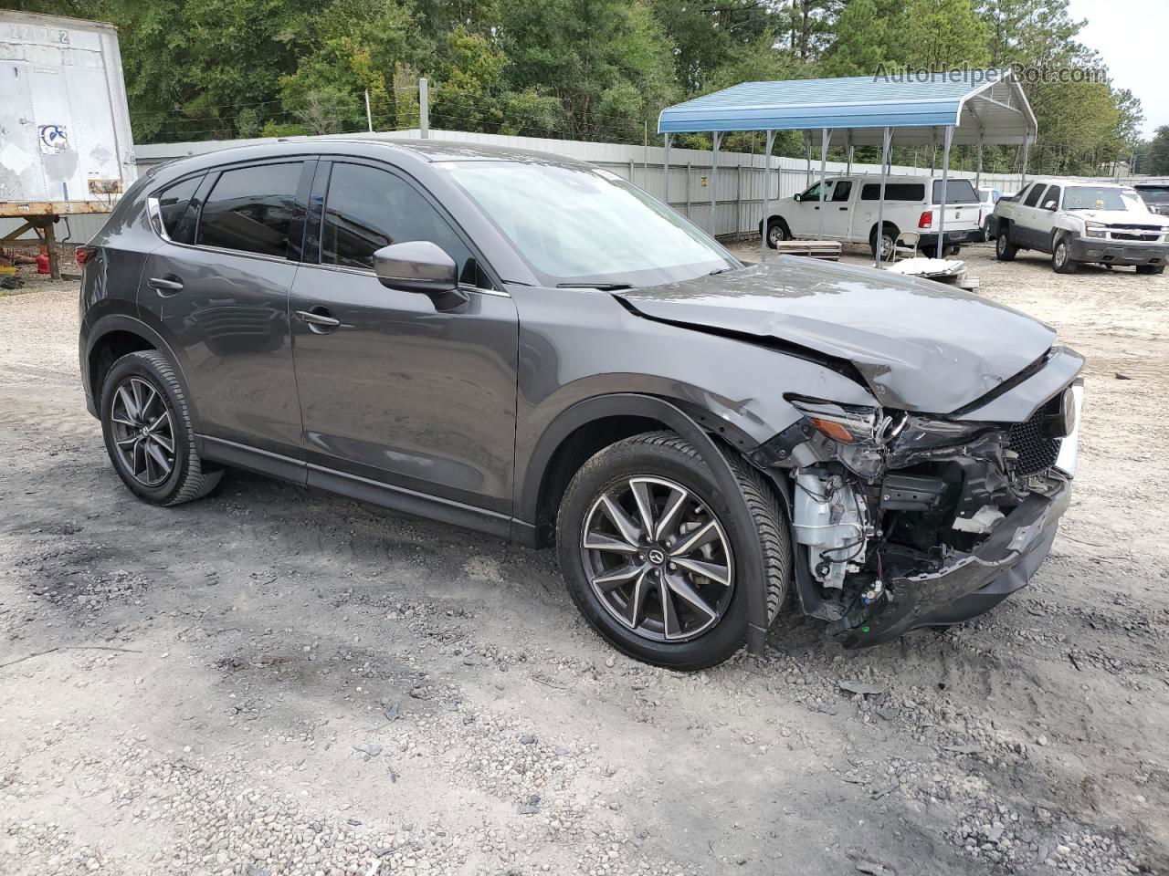 2017 Mazda Cx-5 Grand Touring Gray vin: JM3KFADL2H0160367