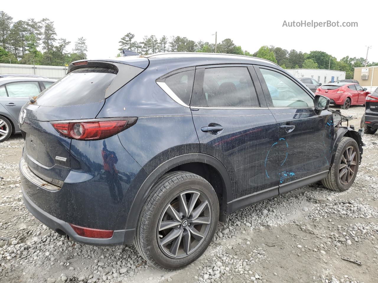 2017 Mazda Cx-5 Grand Touring Blue vin: JM3KFADL4H0228040