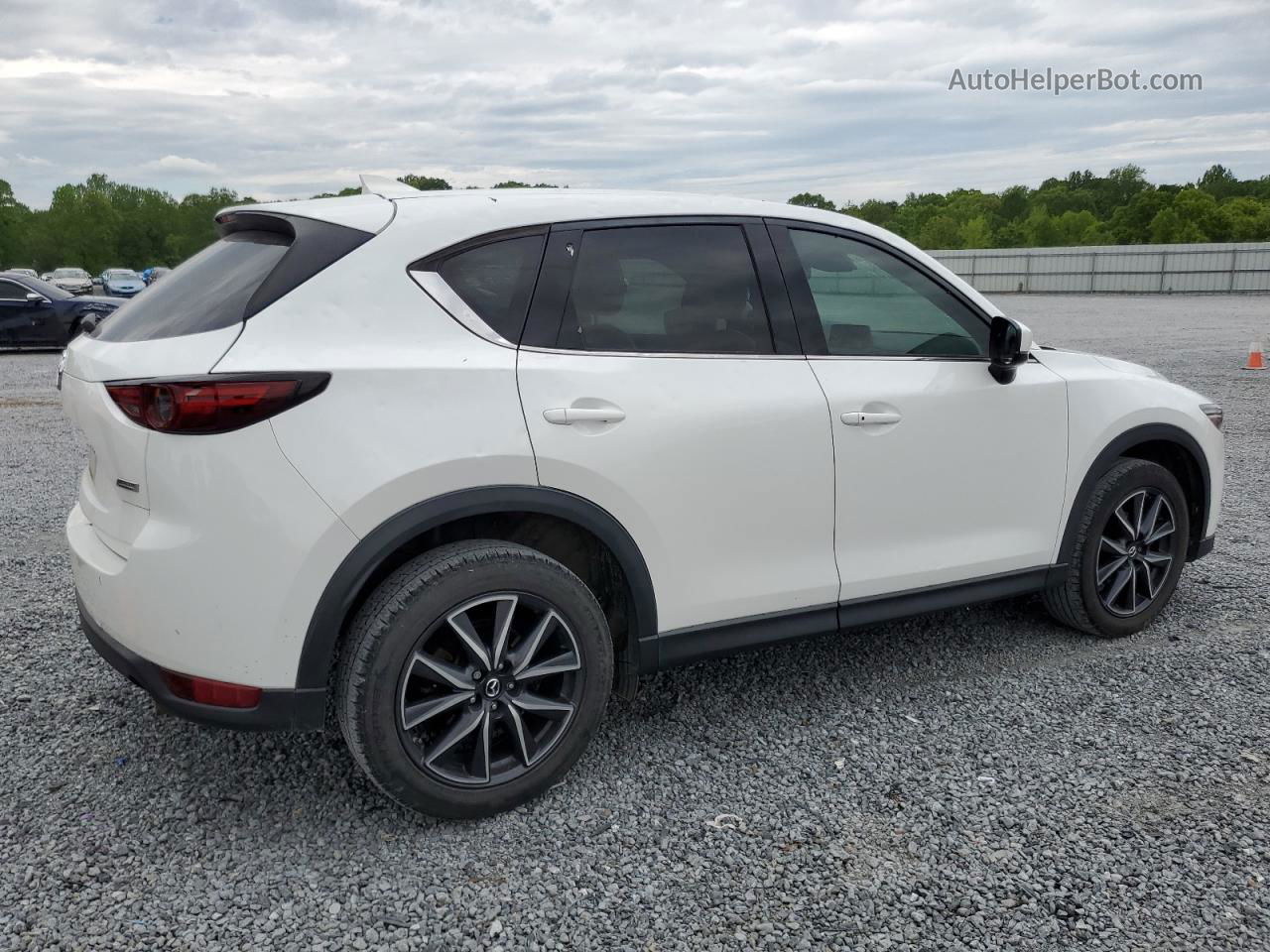 2017 Mazda Cx-5 Grand Touring White vin: JM3KFADLXH0211369