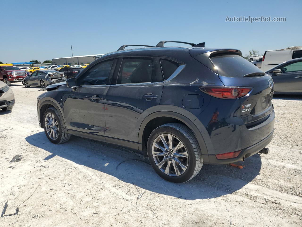 2019 Mazda Cx-5 Grand Touring Синий vin: JM3KFADM0K1523629