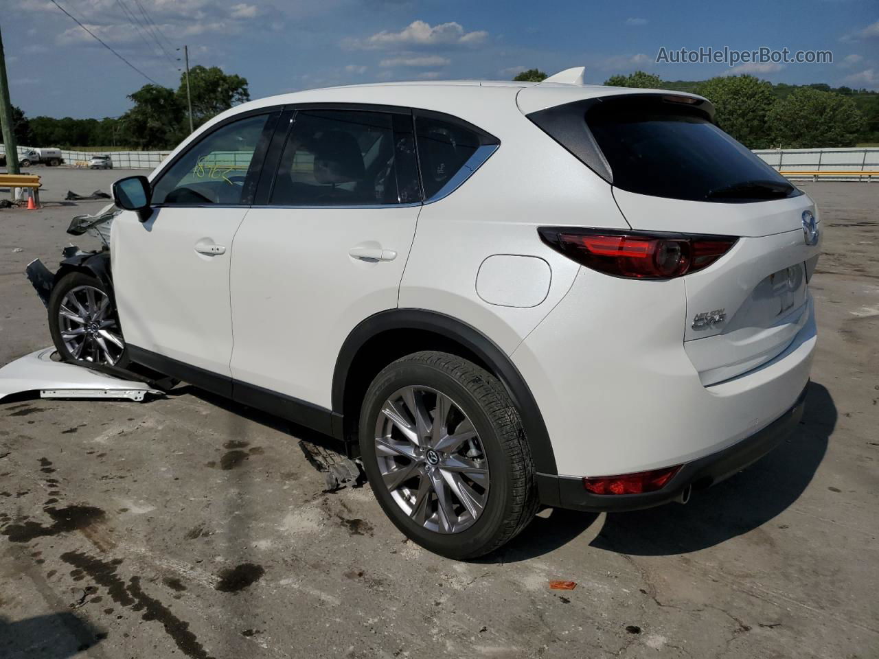 2019 Mazda Cx-5 Grand Touring White vin: JM3KFADM0K1655368