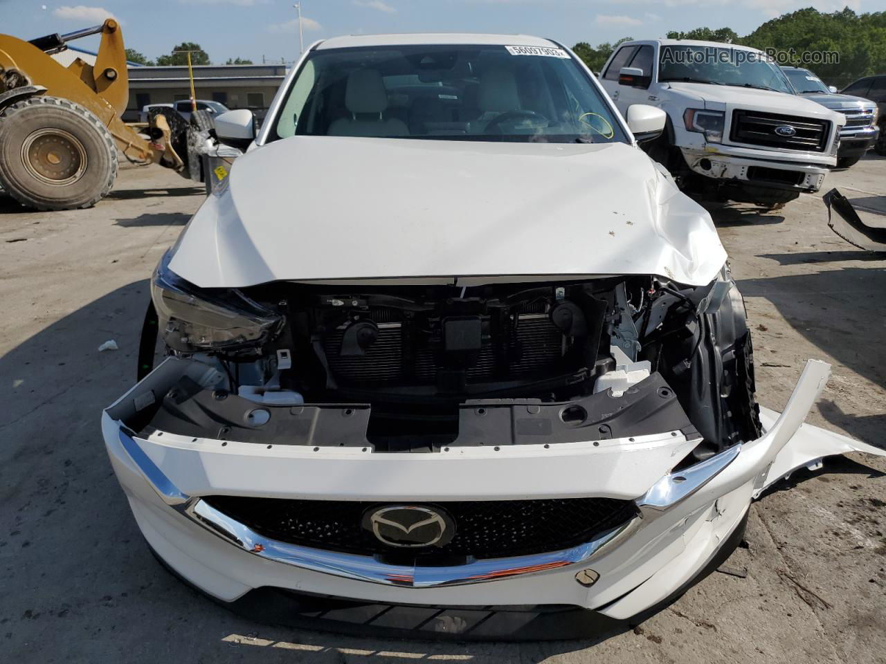 2019 Mazda Cx-5 Grand Touring White vin: JM3KFADM0K1655368