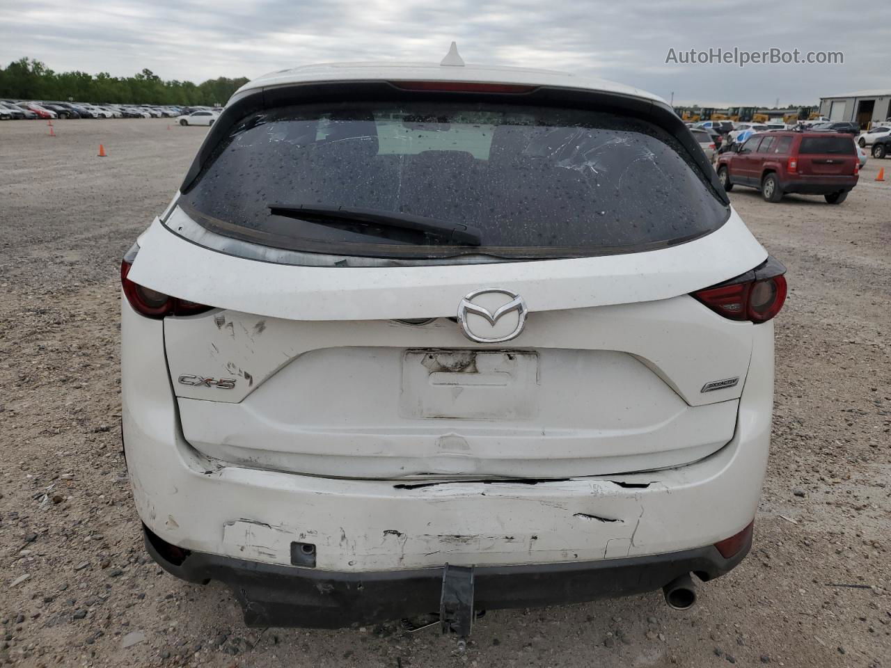 2019 Mazda Cx-5 Grand Touring White vin: JM3KFADM0K1679945