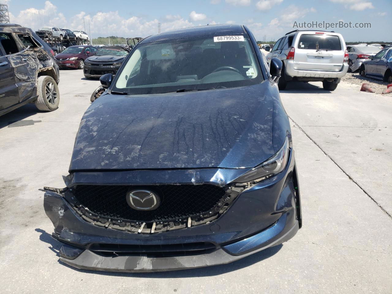 2019 Mazda Cx-5 Grand Touring Blue vin: JM3KFADM1K0545824