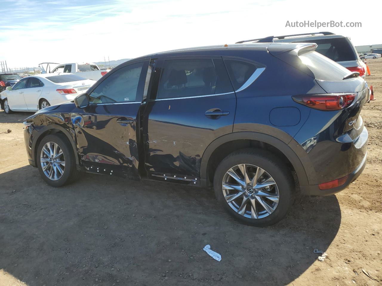 2021 Mazda Cx-5 Grand Touring Blue vin: JM3KFADM1M0478189