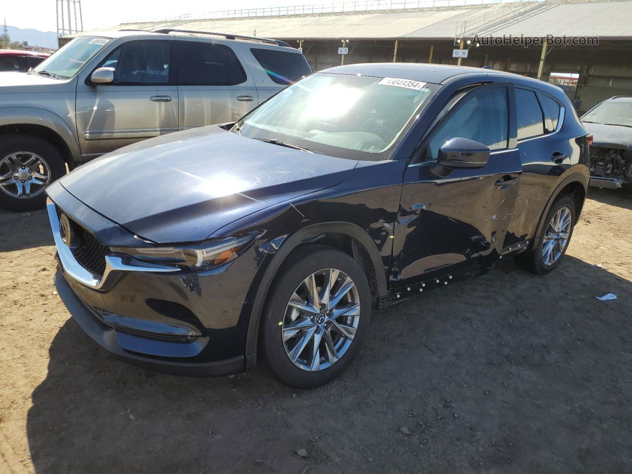 2021 Mazda Cx-5 Grand Touring Blue vin: JM3KFADM1M0478189