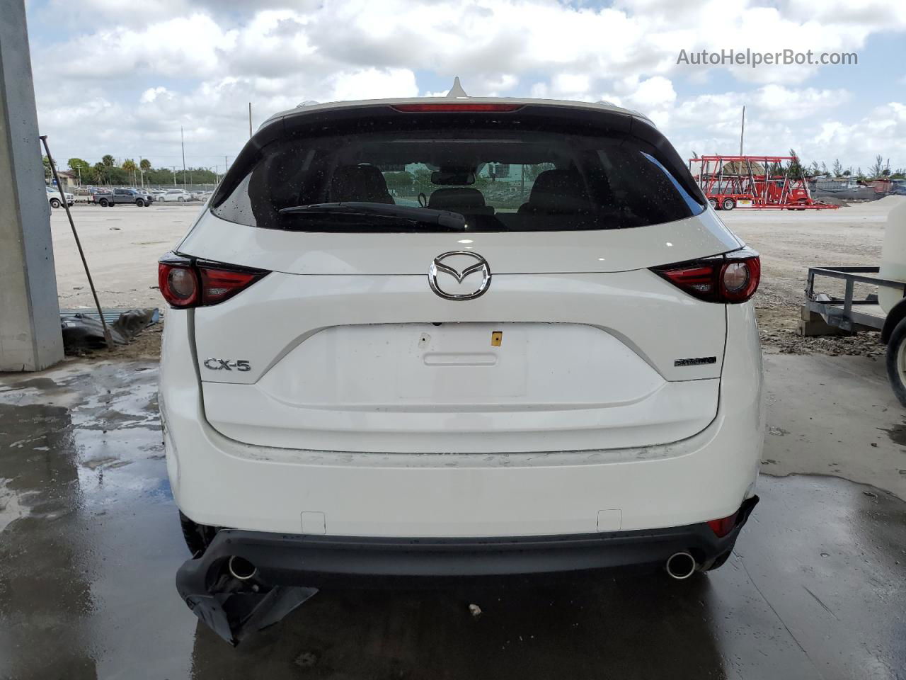 2021 Mazda Cx-5 Grand Touring White vin: JM3KFADM1M1301765