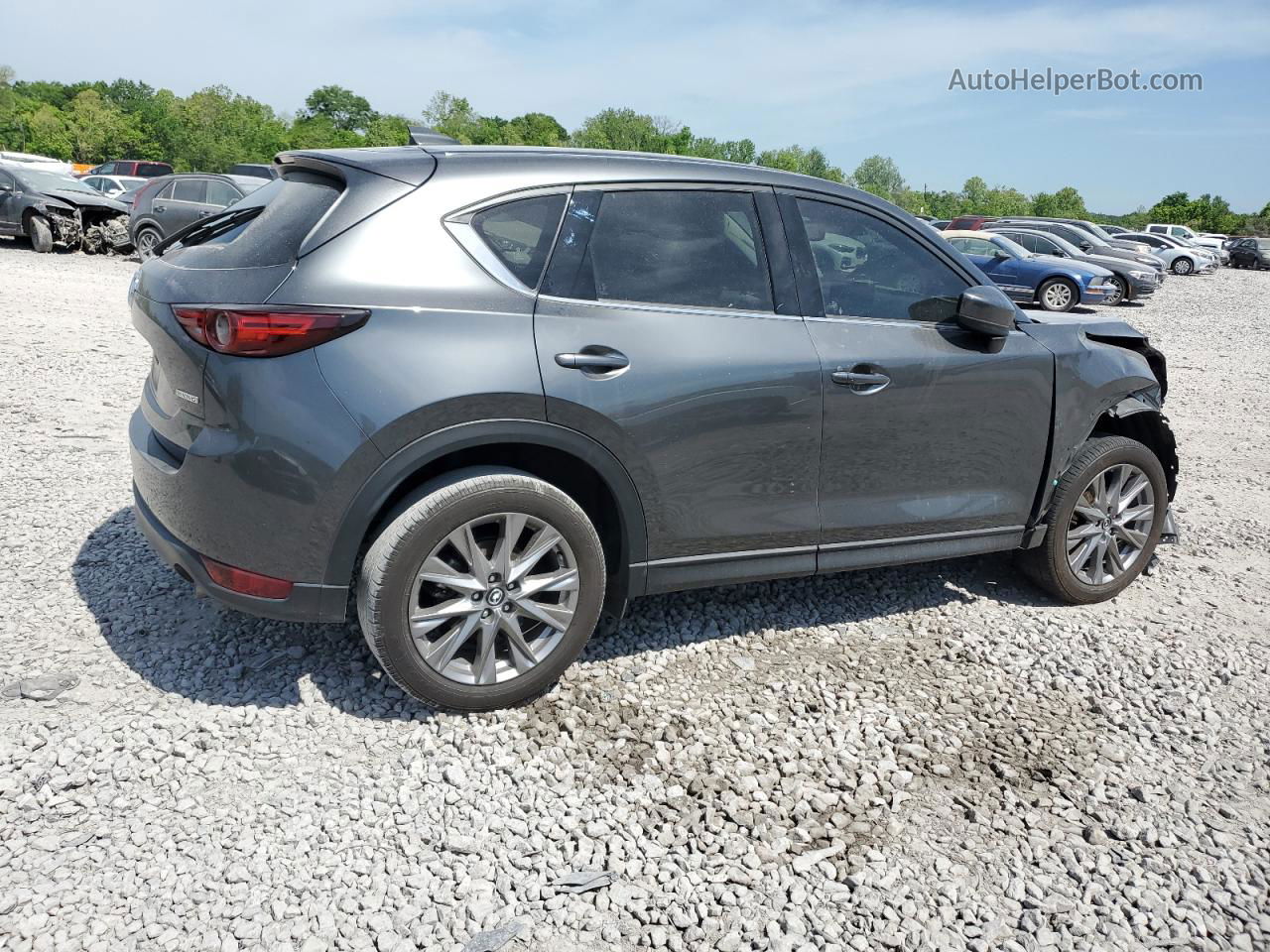 2021 Mazda Cx-5 Grand Touring Gray vin: JM3KFADM2M0480596