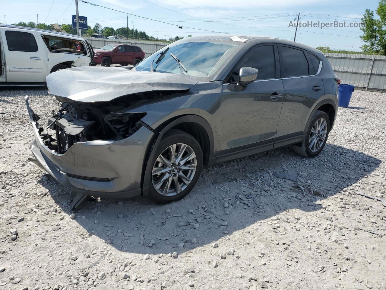 2021 Mazda Cx-5 Grand Touring Серый vin: JM3KFADM2M0480596