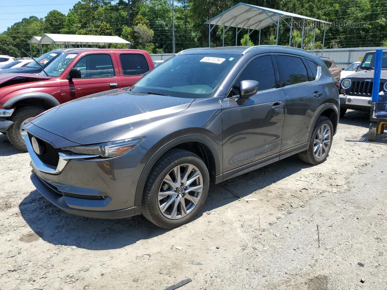 2021 Mazda Cx-5 Grand Touring Gray vin: JM3KFADM3M1381554