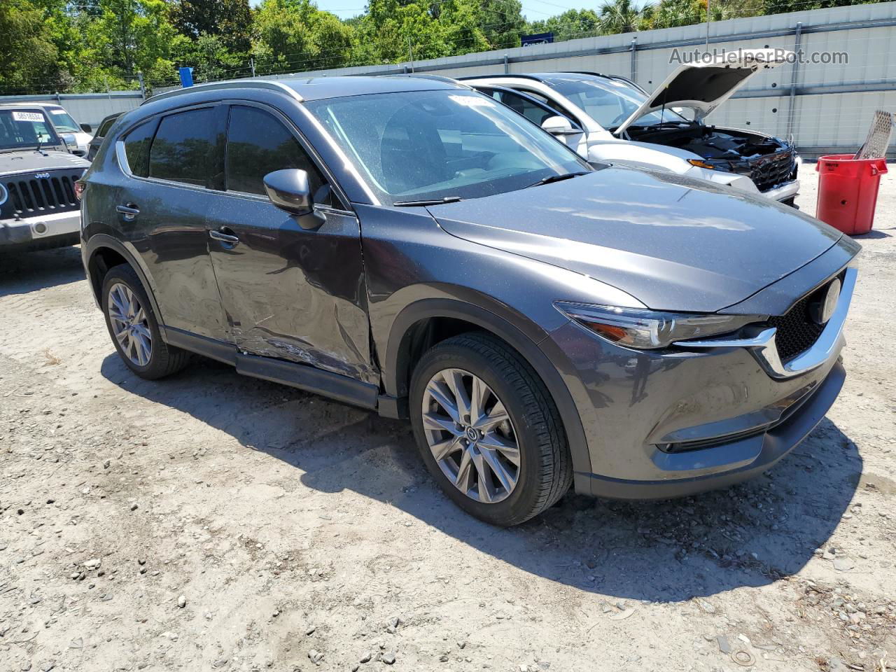 2021 Mazda Cx-5 Grand Touring Gray vin: JM3KFADM3M1381554