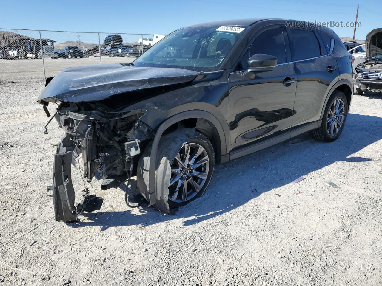 2019 Mazda Cx-5 Grand Touring Black vin: JM3KFADM4K0550838