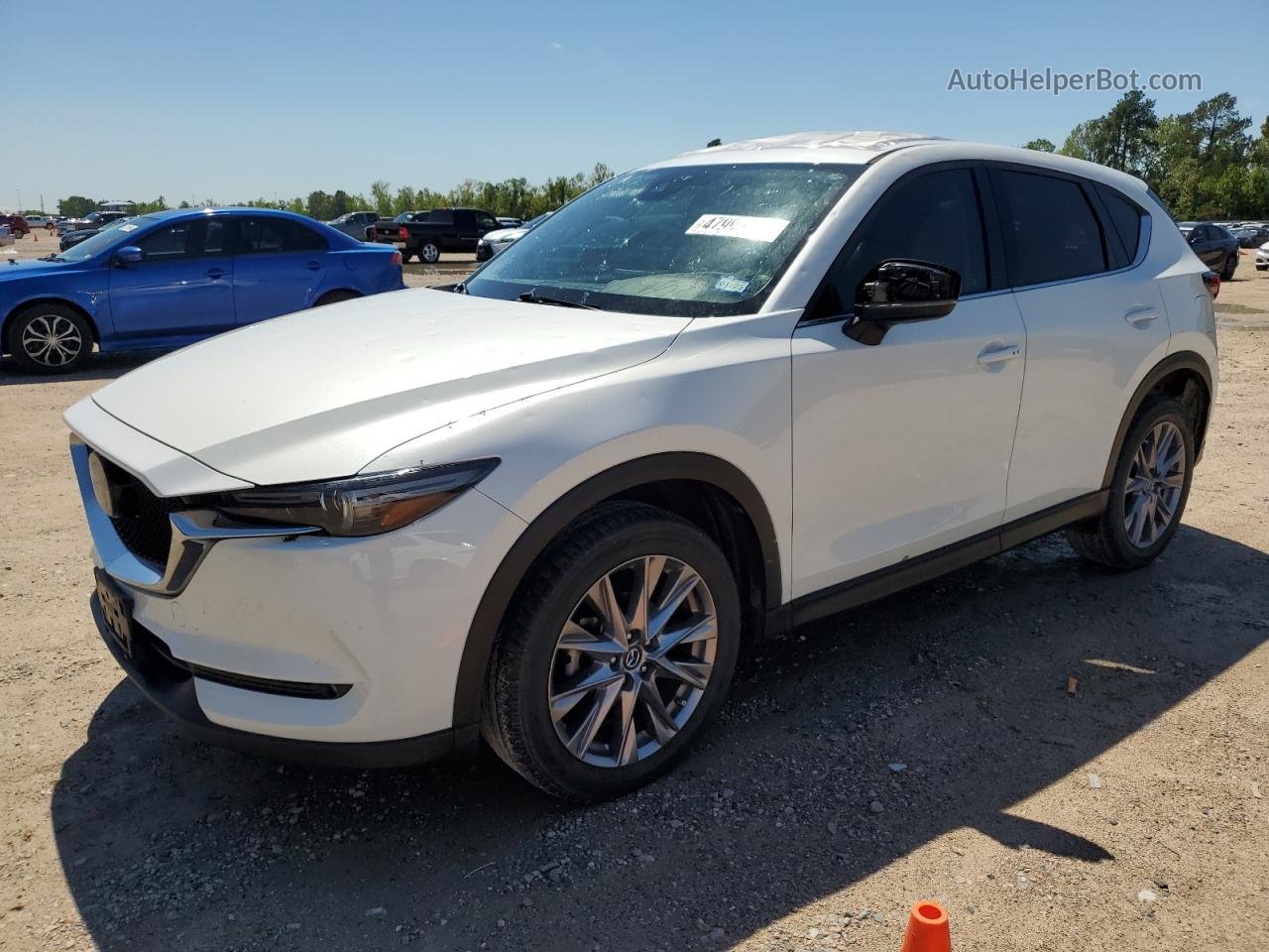 2019 Mazda Cx-5 Grand Touring White vin: JM3KFADM4K0625411