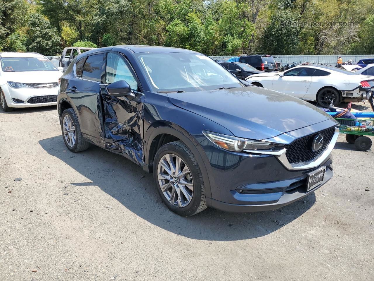 2019 Mazda Cx-5 Grand Touring Синий vin: JM3KFADM4K0662958