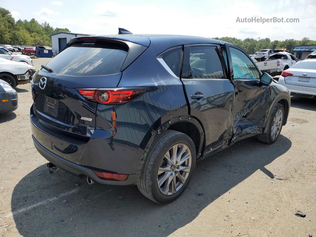 2019 Mazda Cx-5 Grand Touring Синий vin: JM3KFADM4K0662958