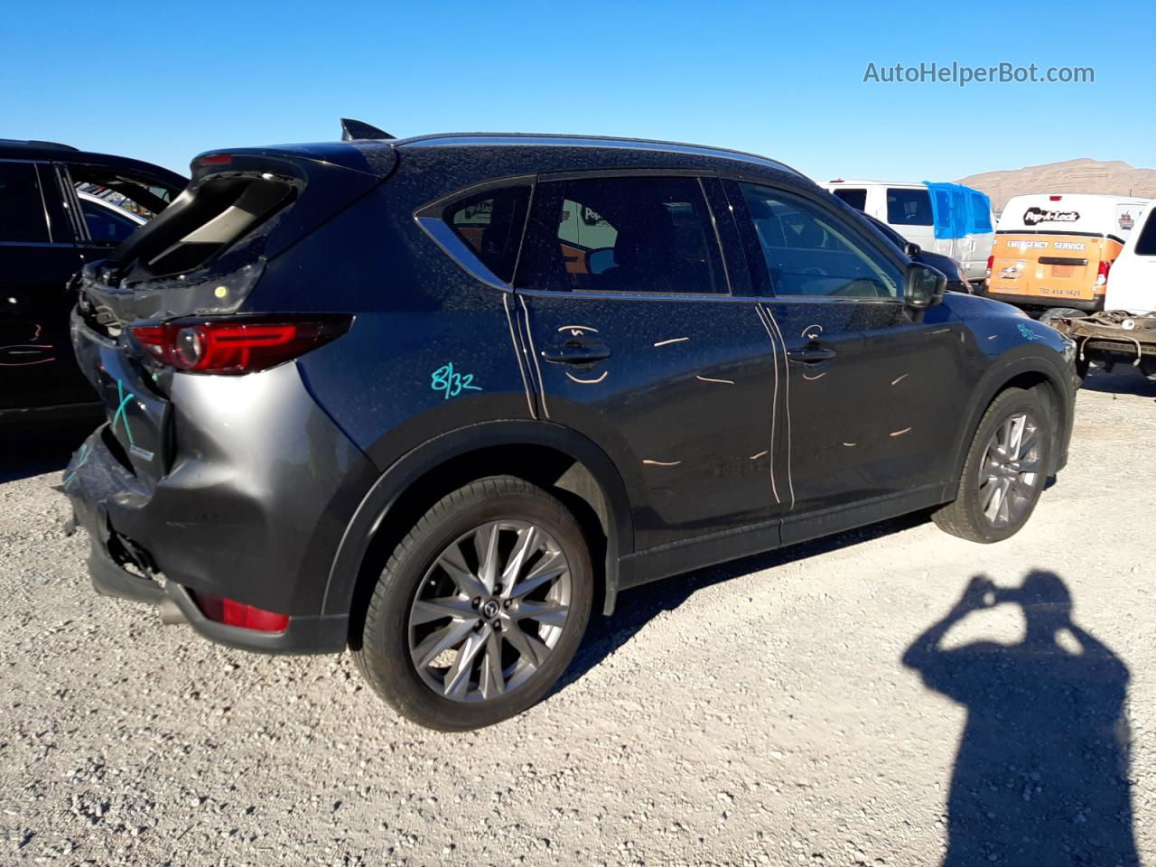 2019 Mazda Cx-5 Grand Touring Gray vin: JM3KFADM4K0672535