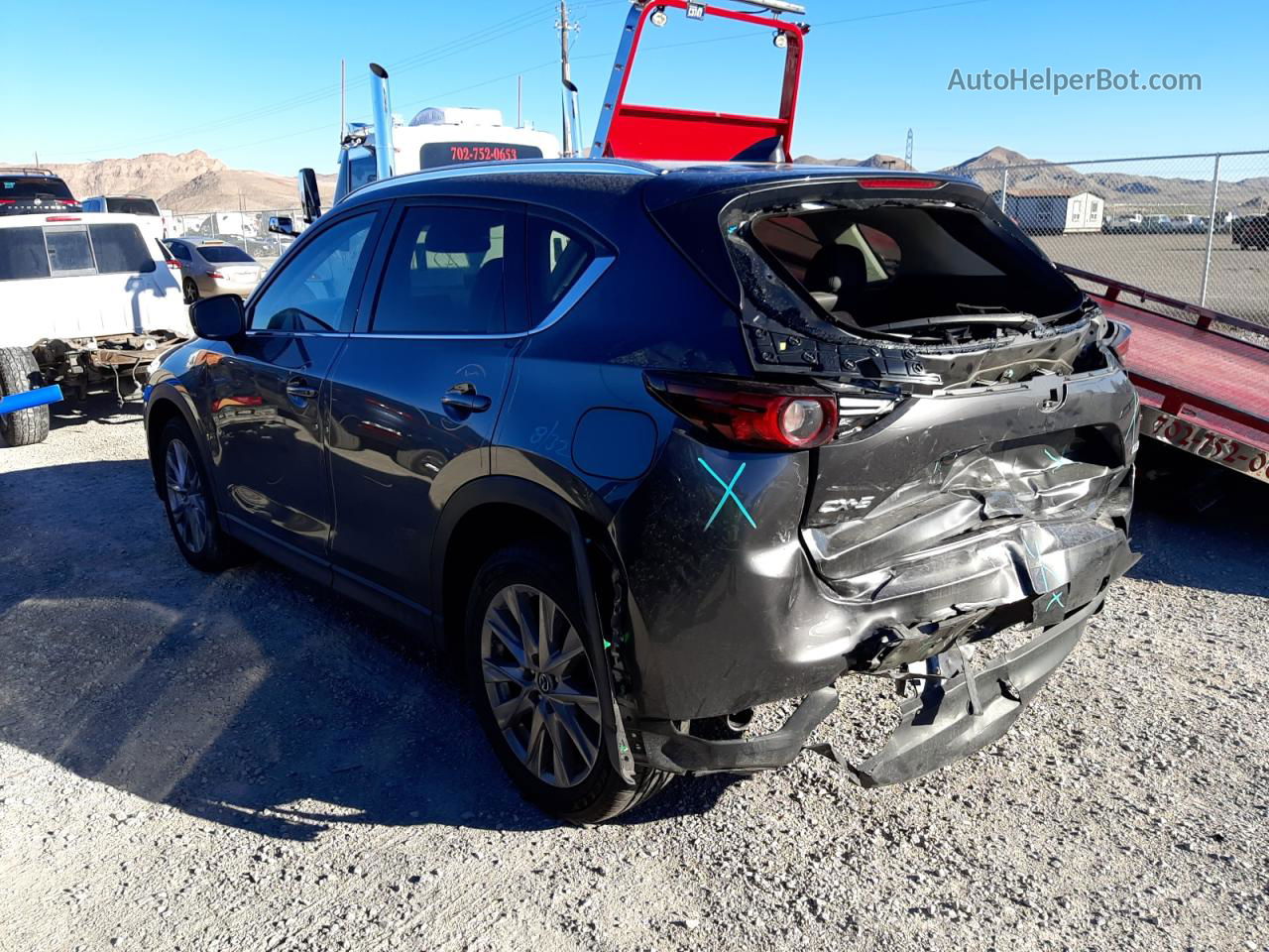 2019 Mazda Cx-5 Grand Touring Gray vin: JM3KFADM4K0672535